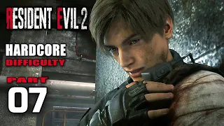 Resident Evil 2 Remake Leon Hardcore Gameplay Walkthrough Part 7 | The Sewer | No Commentary