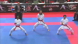 Türkiye Kadın Kata Milli Takımı - #Karate1Dubai 2018 - Final Takım Kata