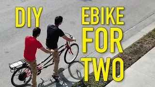 How to build a DIY 2 person 1,000W electric bicycle tandem