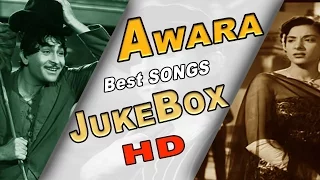 Raj Kapoor & Nargis - Awaara - 1951 l Great Classic Melodious Evergreen Hit Songs-Video Jukebox - HD