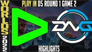 LLL vs DFM Highlights Game 2 | WORLDS 2022 Play In Knockouts Round 1 D5 | Loud vs DetonationFocusMe