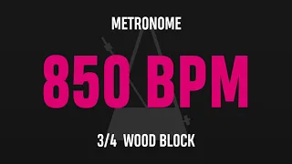 850 BPM 3/4 - Best Metronome (Sound : Wood block)