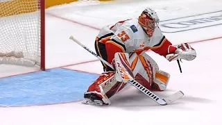 Rittich denies penalty shot in OT, leads Flames to shootout win