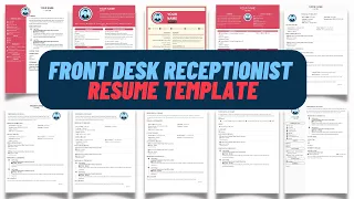 Front Desk Receptionist Resume Template | Resume Format | Free Resumes Builder