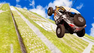 This Might Be The ULTIMATE Downhill Slope Destruction Map In BeamNG!