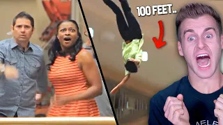 Third Story Mall FALL PRANK..(People React!)