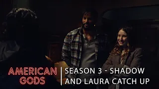 Shadow and Laura Catch Up | American Gods Best Scenes Season 3 Episode 6