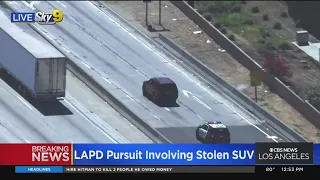 LAPD arrests armed driver in suspected stolen vehicle after South LA pursuit