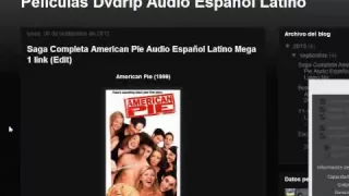 Como descargar peliculas en español latino desde mi blog por Mega y 1 link