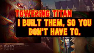 TOWERING TITAN | I Built Them, So You Don't Have To | RAID: Shadow Legends