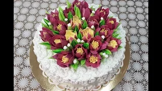 Торт с тюльпанами( Tulips Cake)