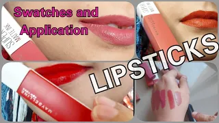 Maybelline superstay matte ink liquid lipstick I swatches and application I makeup in pakistan