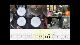 BILLY JOEL - UPTOWN GIRL , Drum Score , Cover , Sheet , Tab , Tutorial , Notation , Transcription