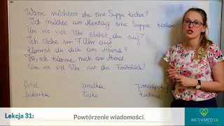 Niemiecki dla opiekunek; lekcja 31: Pytania i odpowiedzi - powtórzenie