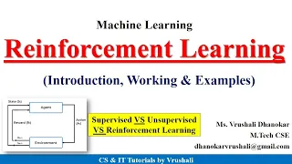 ML 5 : Reinforcement Learning with Examples | Supervised VS Unsupervised VS Reinforcement Learning