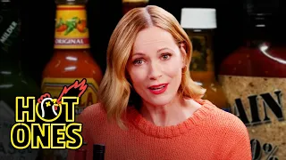 Leslie Mann Gets Revenge While Eating Spicy Wings | Hot Ones