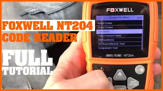 Full Foxwell NT204 code reader check engine light scanner Tutorial
