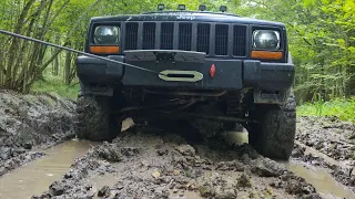 XJ Jeep Cherokee - Hidden Winch - Instalation & Test