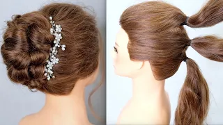 5 Mins Hairstyle, Easy wedding Hairstyle Tutorial