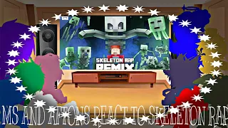 MS And Aftons React To Skeleton Rap||GC||FNAF||MINECRAFT||Part 3