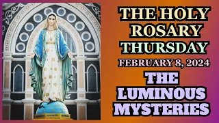 THURSDAY ROSARY  February 8, 2024 LUMINOUS MYSTERIES OF THE ROSARY VIRTUAL ROSARY #rosary #catholic