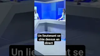 un lieutenant se chie dessus en direct