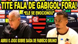 TITE FALA PORQUE NÃO COLOCOU O GABIGOL PARA JOGAR! E EMOÇÃO DE FABRÍCIO AO SAIR DO FLAMENGO COLETIVA