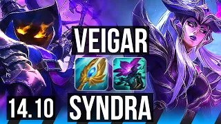 VEIGAR vs SYNDRA (MID) | 7/1/14, 900+ games, Godlike | KR Master | 14.10