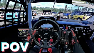 CRAZY Rallycross Race | AMS2 | Fanatec CSL DD | Triple 55" Displays