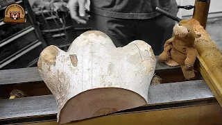 Woodturning - Winged Sycamore Crotch Bowl