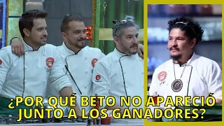 La razón por la que Beto Larco Ganador de la primera temporada no apareció en MasterChef