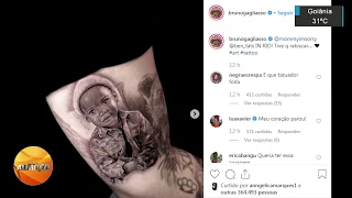 Filho de Bruno Gagliasso, Bless é homenageado pelo pai com tatuagem no braço