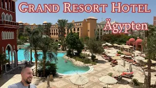 Grand Resort Hotel Ägypten Hurghada Rundgang Roomtour Strand Beach Urlaub 2023