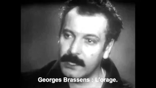 Georges Brassens : L'orage.