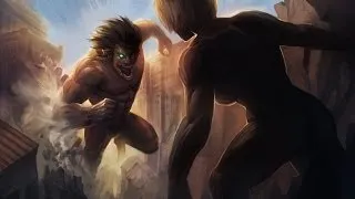 AMV-Shingeki No Kyojin // EON // ALL FIGHTS Titan Eren vs Annie Female titan - HD