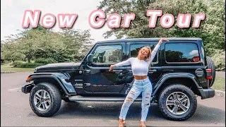 NEW CAR TOUR + What's in my Car! | 2020 Jeep Wrangler Unlimited Sahara