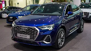 2021 Audi Q3 Sportback S line 35 TDI quattro (150hp) - Sound & Visual Review!