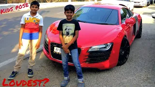 LOUDEST AUDI R8 IN INDIA? W/capristo exhaust  VF supercharged