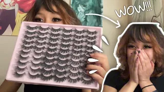 Let's try NEW lashes with me!