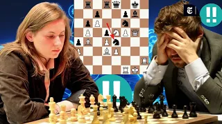 Delectable chess game | Judit Polgar vs Magnus Carlsen 11