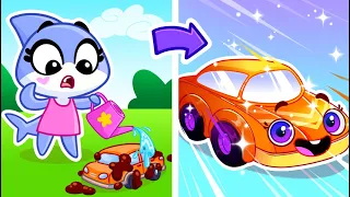 Baby Cars Funny Race! 🚗💦 Supercars Ride for Kids 🏎️ Best Cartoons + Nursery Rhymes