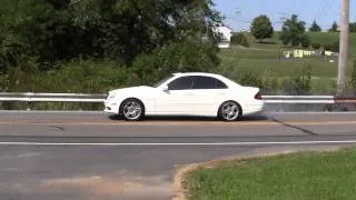 2005 Mercedes E55 AMG Burnout