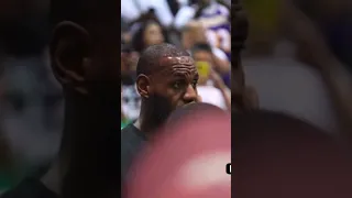 Lebron James arrives at the crawsover