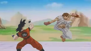 Turtle Hermit vs Street Fighter! Goku vs Ryu (悟空vsリュウ) Fan Made Animation