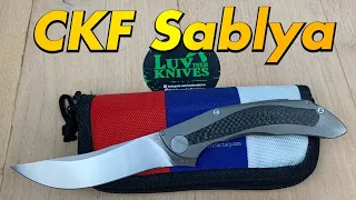 CKF (Custom Knife Factory) Sablya / includes disassembly / the pocket sword with style !!