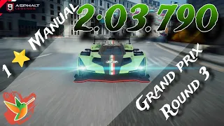 Asphalt 9 - Lamborghini SC63 Grand Prix - Round 3 - 2:03:790 - Throught the city - 1 star manual