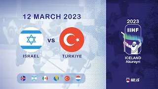 ISR vs TUR (#1) | 2023 IIHF Ice Hockey U18 WC Division III, Group A | Akureyri Iceland