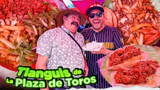 TACOS GIGANTES y las GARNACHAS más ricas del TIANGUIS de la PLAZA de TOROS ft @DonAlvaro​