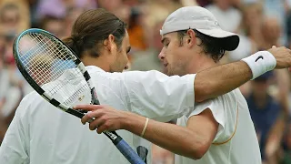 Roger Federer vs Andy Roddick 2003 Wimbledon SF Highlights