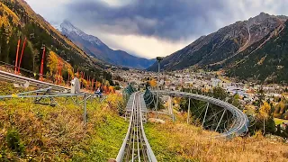 Chamonix Luge Alpine Coaster - Onride POV - Domaine des Planards / Mont Blanc | Alpine Coaster